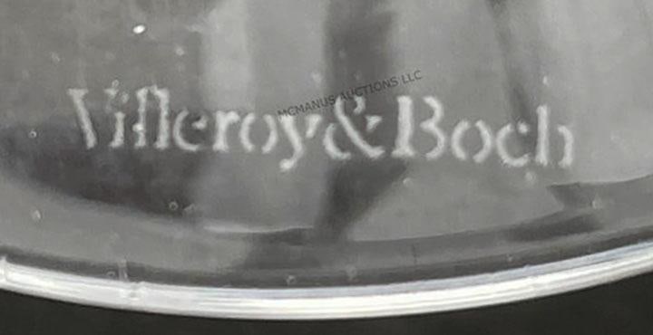 Villeroy & Boch Milano Pattern Crystal Wine Goblets- Set of 2 - 7