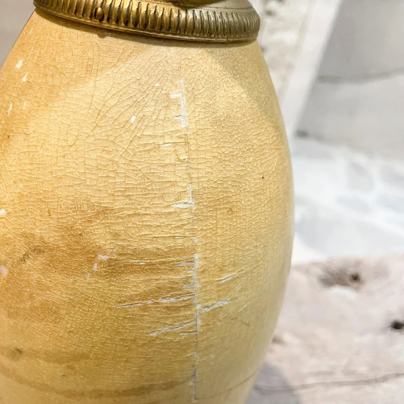 Aldo Tura for Macabo Carafe Pitcher Lacquered Goatskin and Brass 1940s Italy - 11