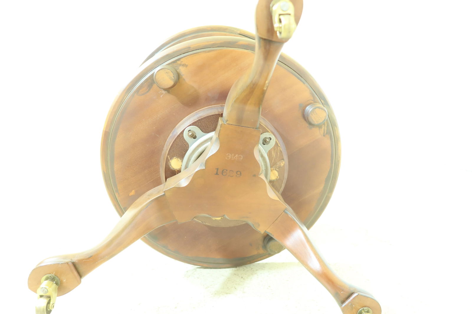 Baker Round English Style Walnut Tiered Table - 5