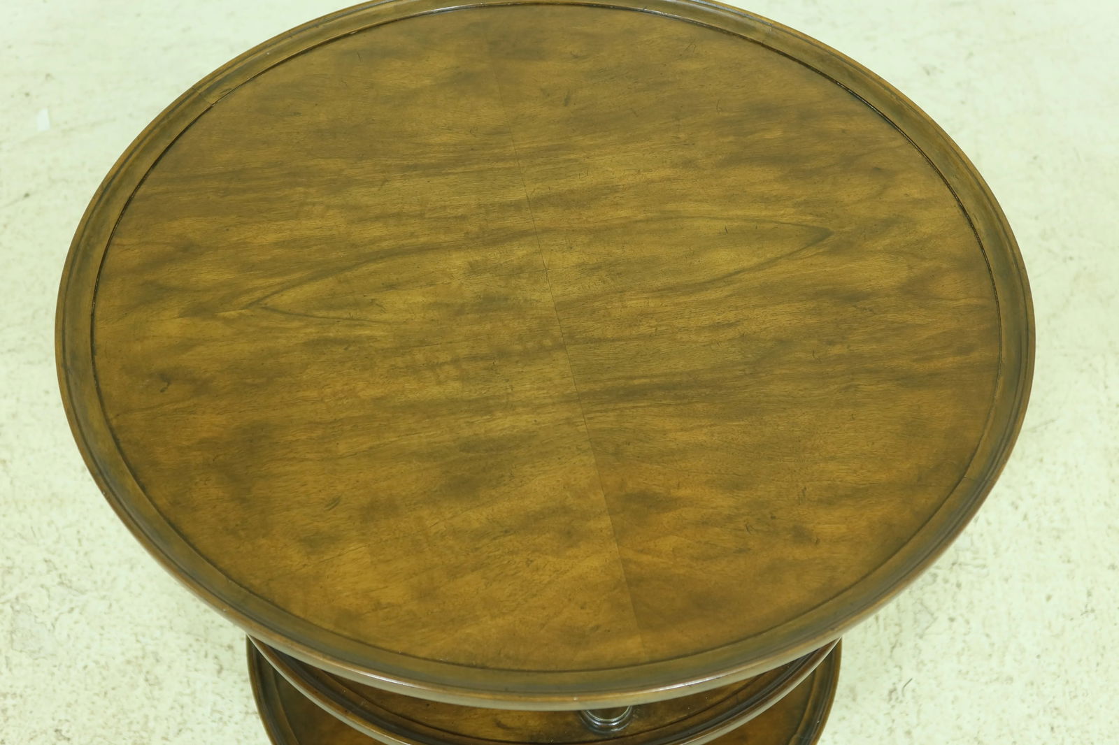 Baker Round English Style Walnut Tiered Table - 6