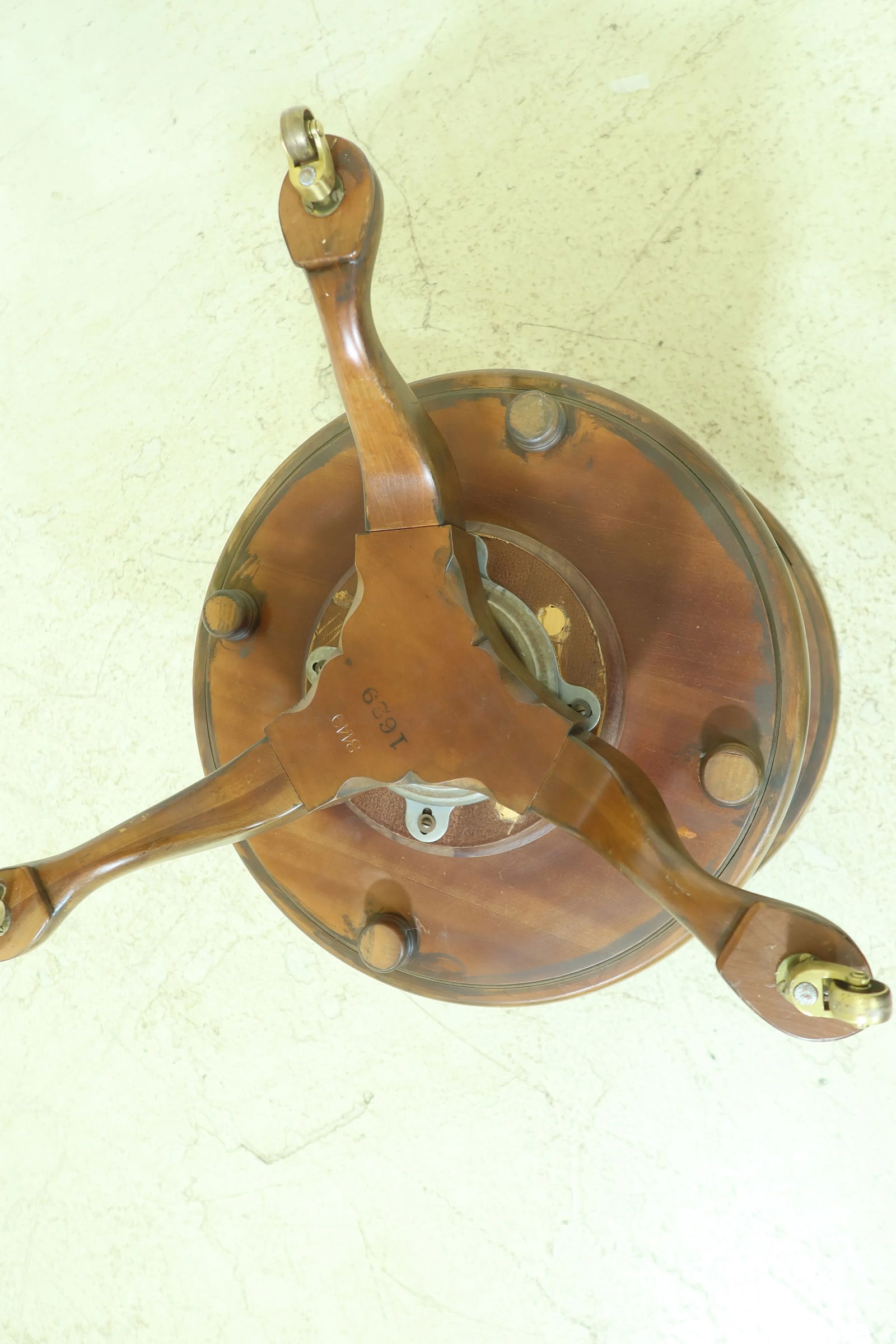 Baker Round English Style Walnut Tiered Table - 9