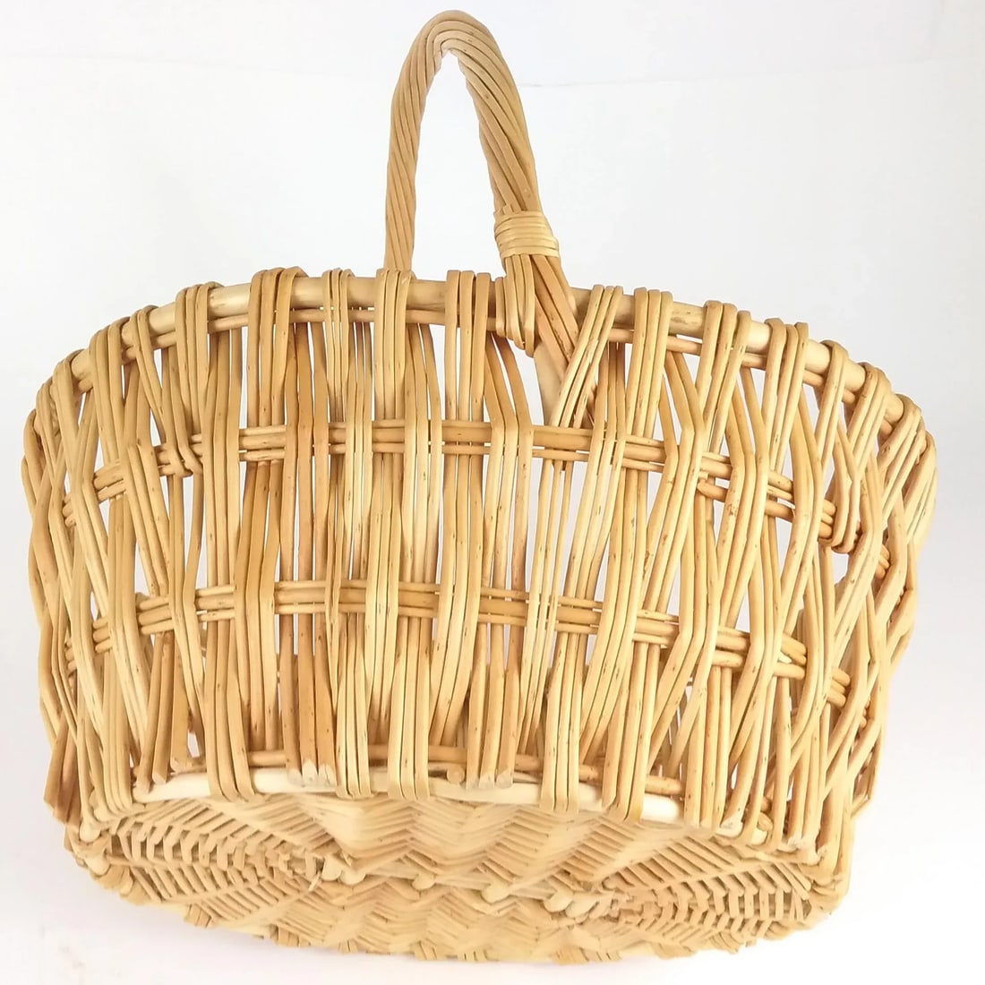 Vintage Hand Woven Basket Spain - 5