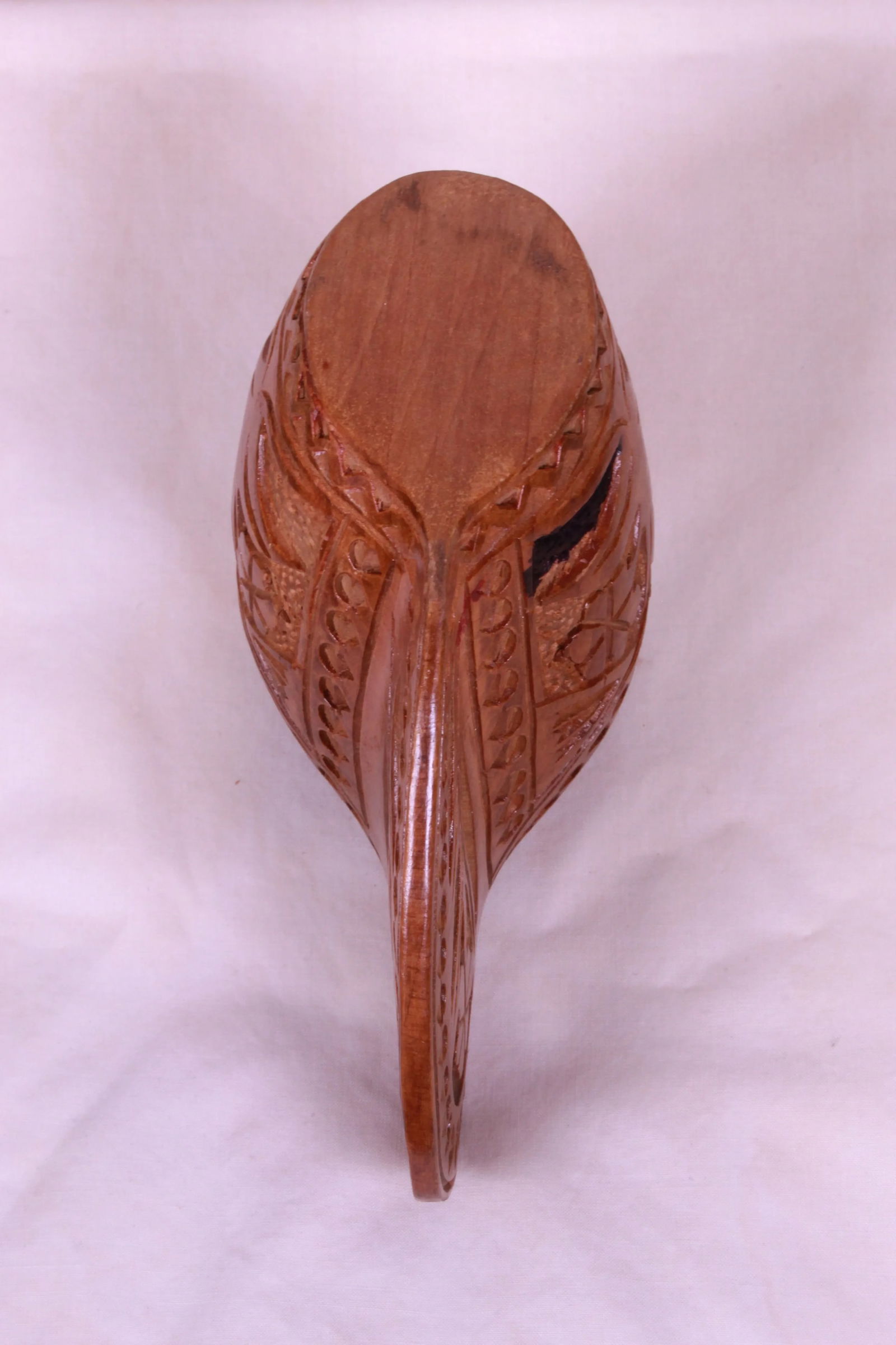 Antique 1900s Hand-Carved Wooden Wedding Cup From Former Yugoslavia/European Balkan - 5