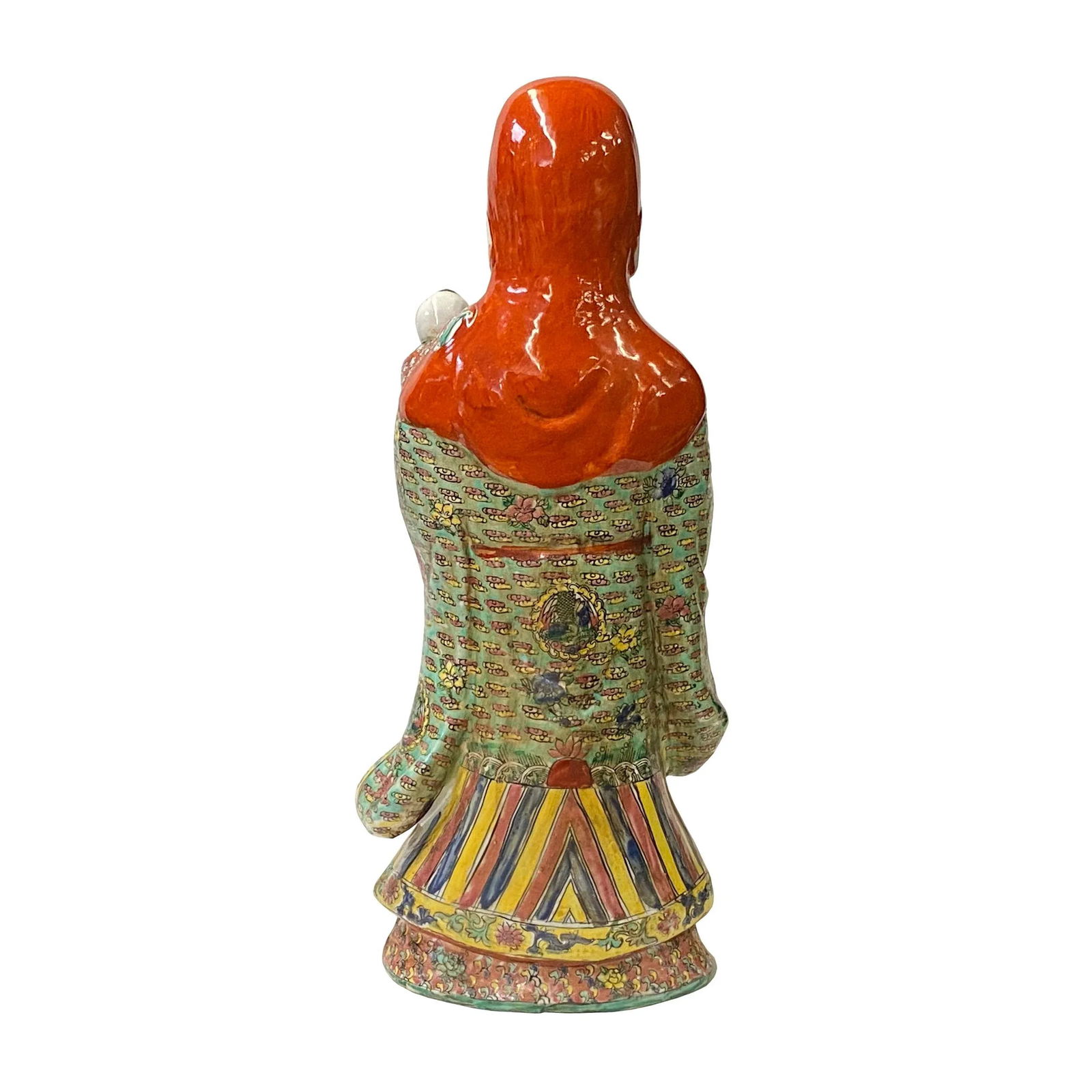 Chinese Canton Color Mixed Fenghsui Fok Lok Shao Figure Set - 3