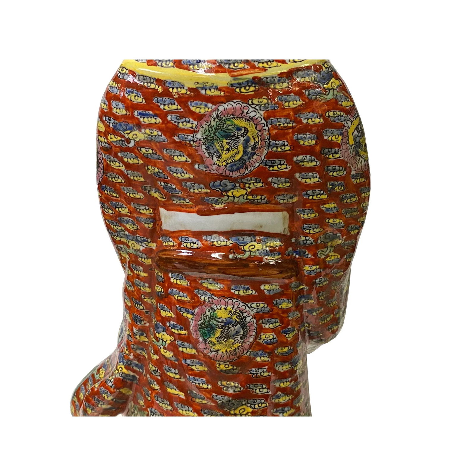 Chinese Canton Color Mixed Fenghsui Fok Lok Shao Figure Set - 9