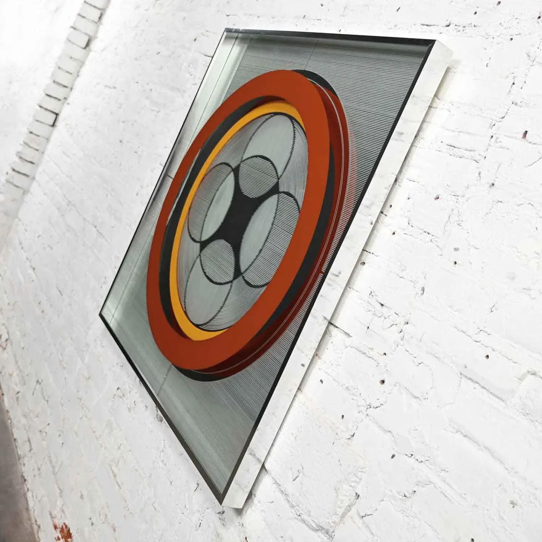 Vintage Modern Mod Op Art or Pop Art Mirror by Greg Copeland Style #1034 - 5