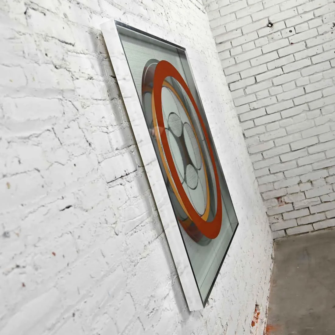 Vintage Modern Mod Op Art or Pop Art Mirror by Greg Copeland Style #1034 - 6