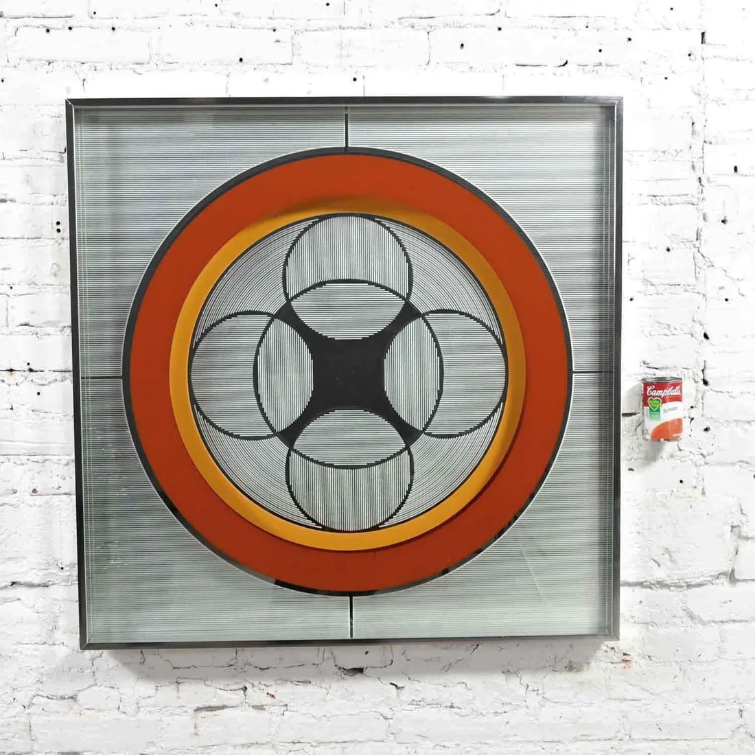 Vintage Modern Mod Op Art or Pop Art Mirror by Greg Copeland Style #1034 - 7