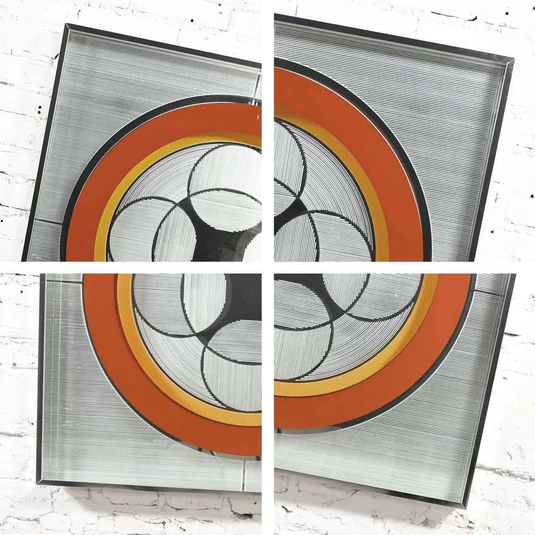 Vintage Modern Mod Op Art or Pop Art Mirror by Greg Copeland Style #1034 - 9