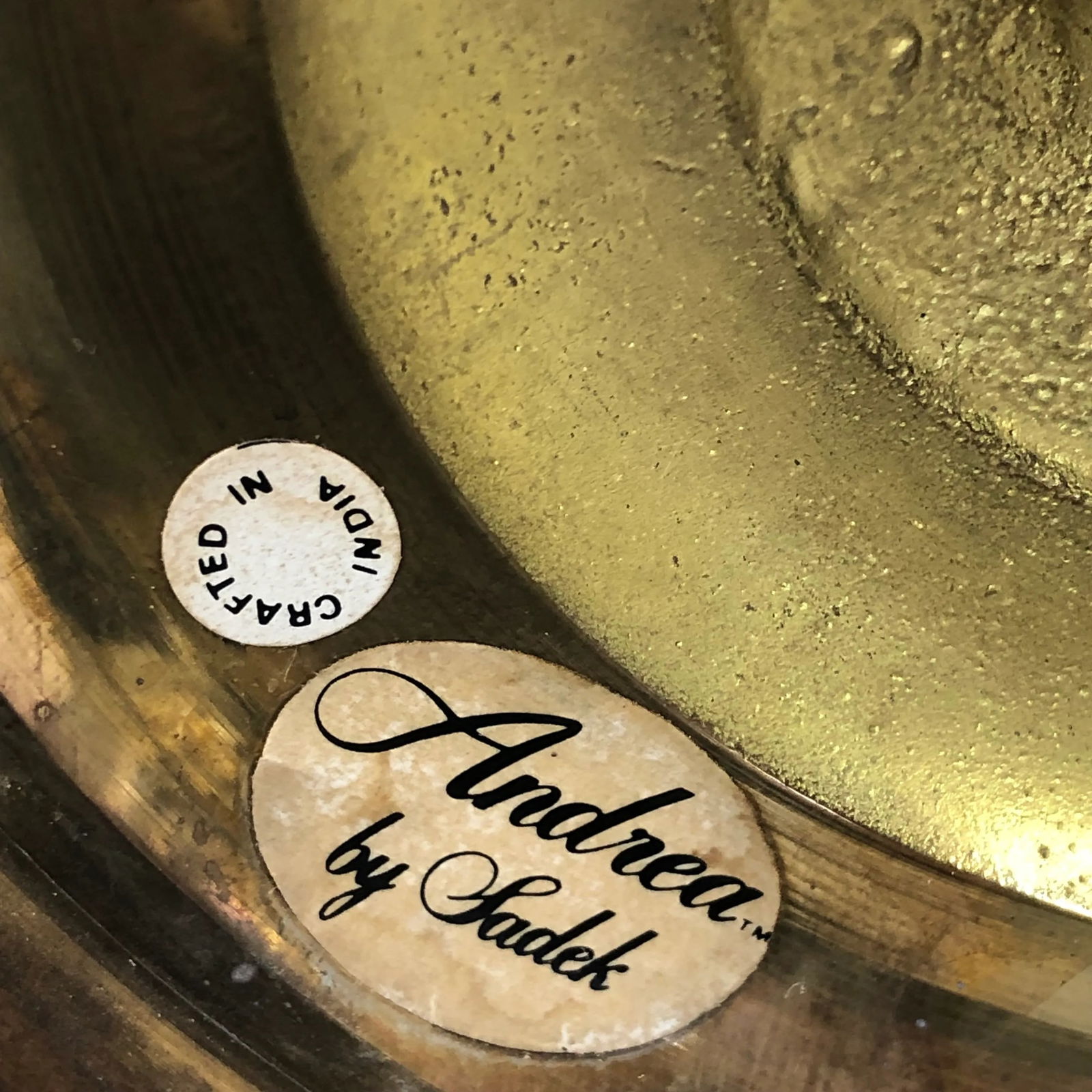 Andrea by Sadek Brass Candlesticks - a Pair - 10