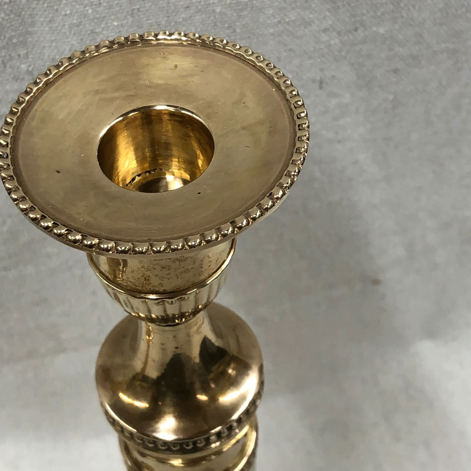 Andrea by Sadek Brass Candlesticks - a Pair - 5