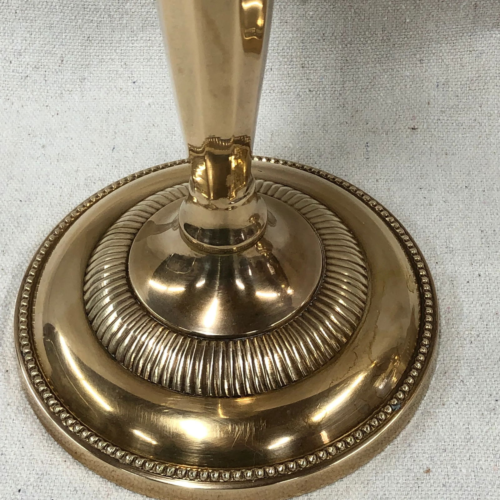 Andrea by Sadek Brass Candlesticks - a Pair - 6