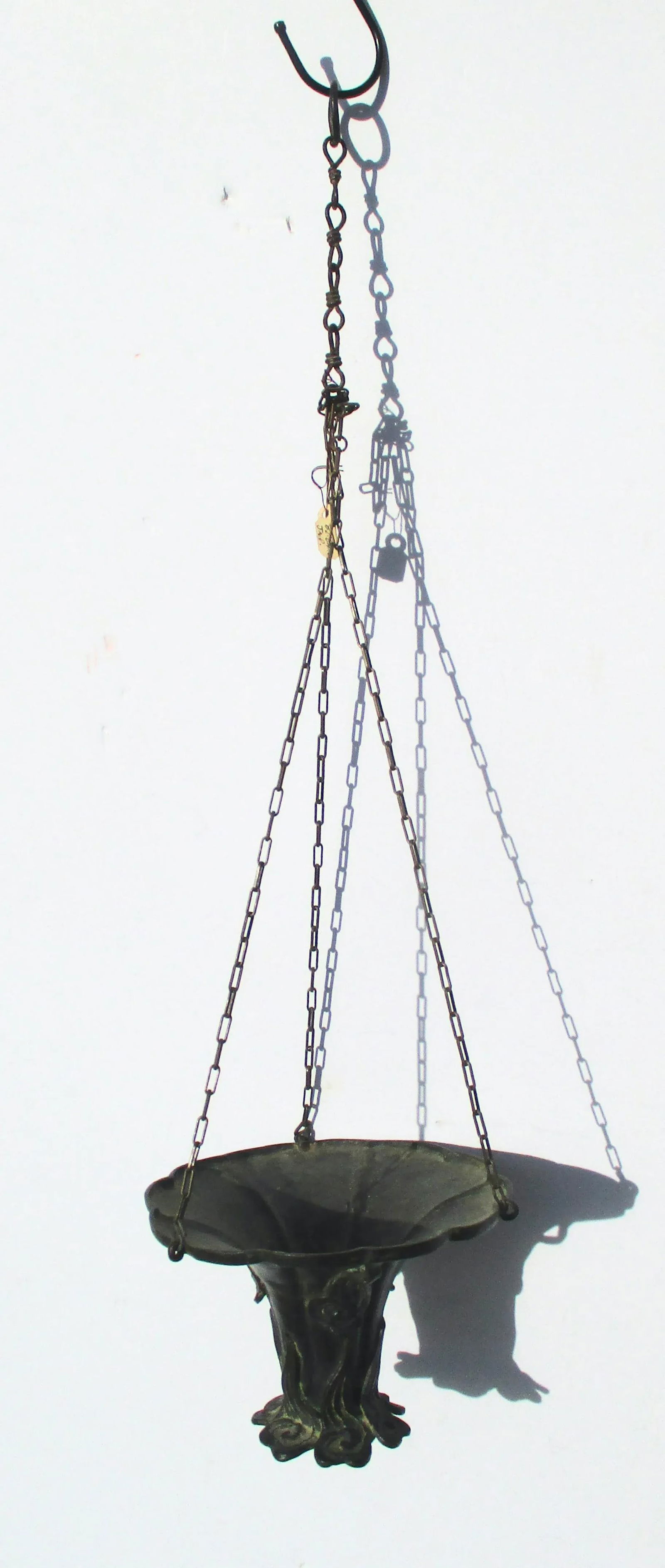 19th Century Edo Japanese Bronze Hanging Vase - 10