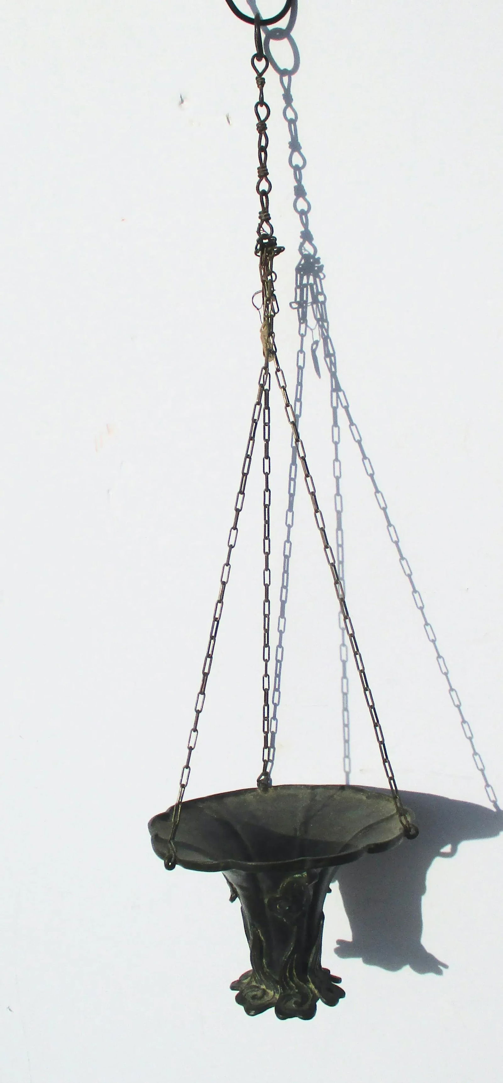 19th Century Edo Japanese Bronze Hanging Vase - 2