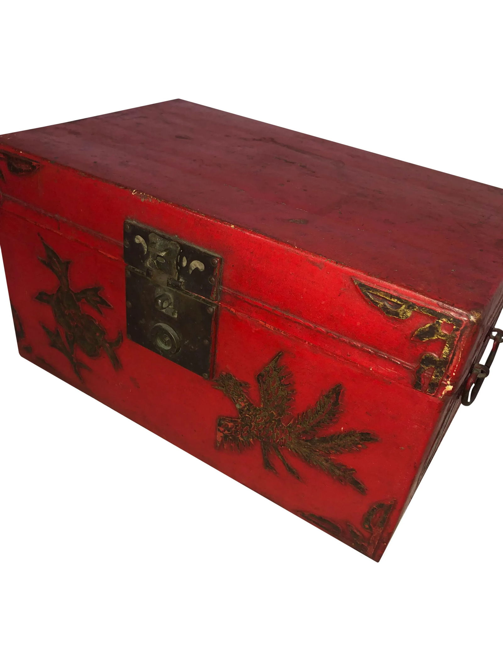 Antique Chinese Red Lacquer Box - 2