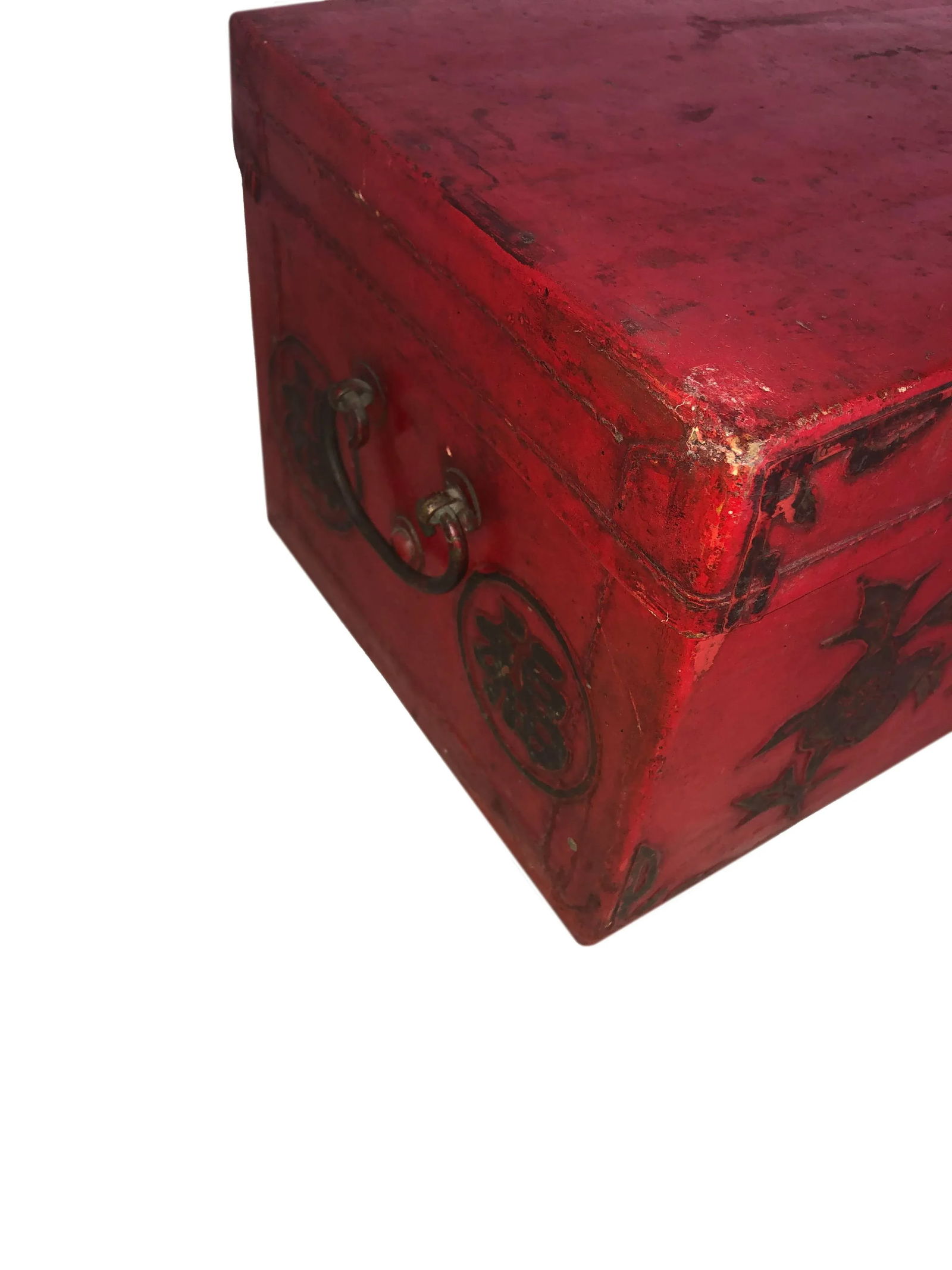Antique Chinese Red Lacquer Box - 6