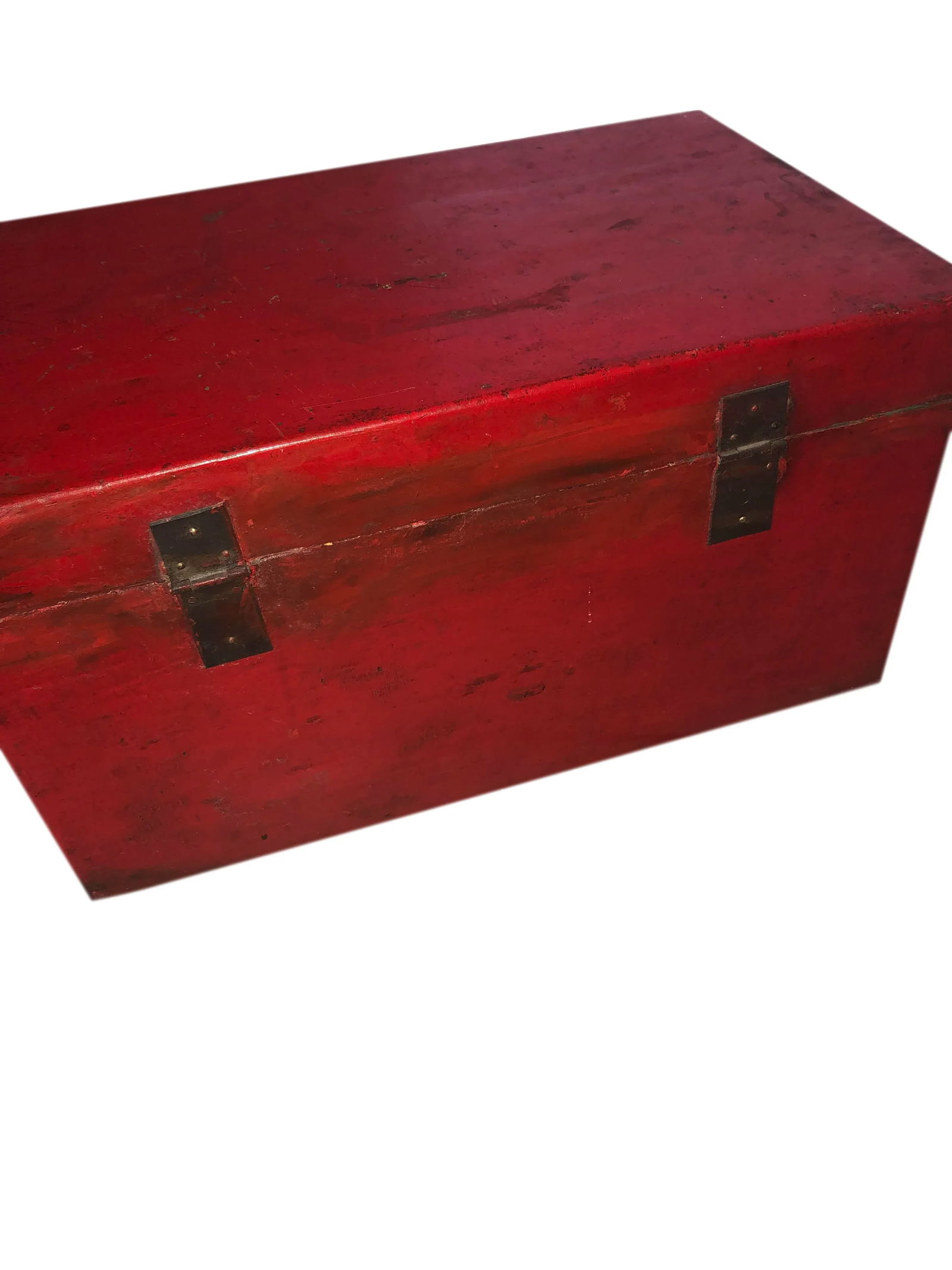 Antique Chinese Red Lacquer Box - 7