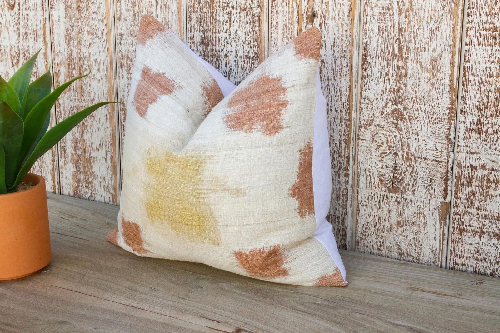 Vintage Tovi Organic Silk Ikat Pillow - 3