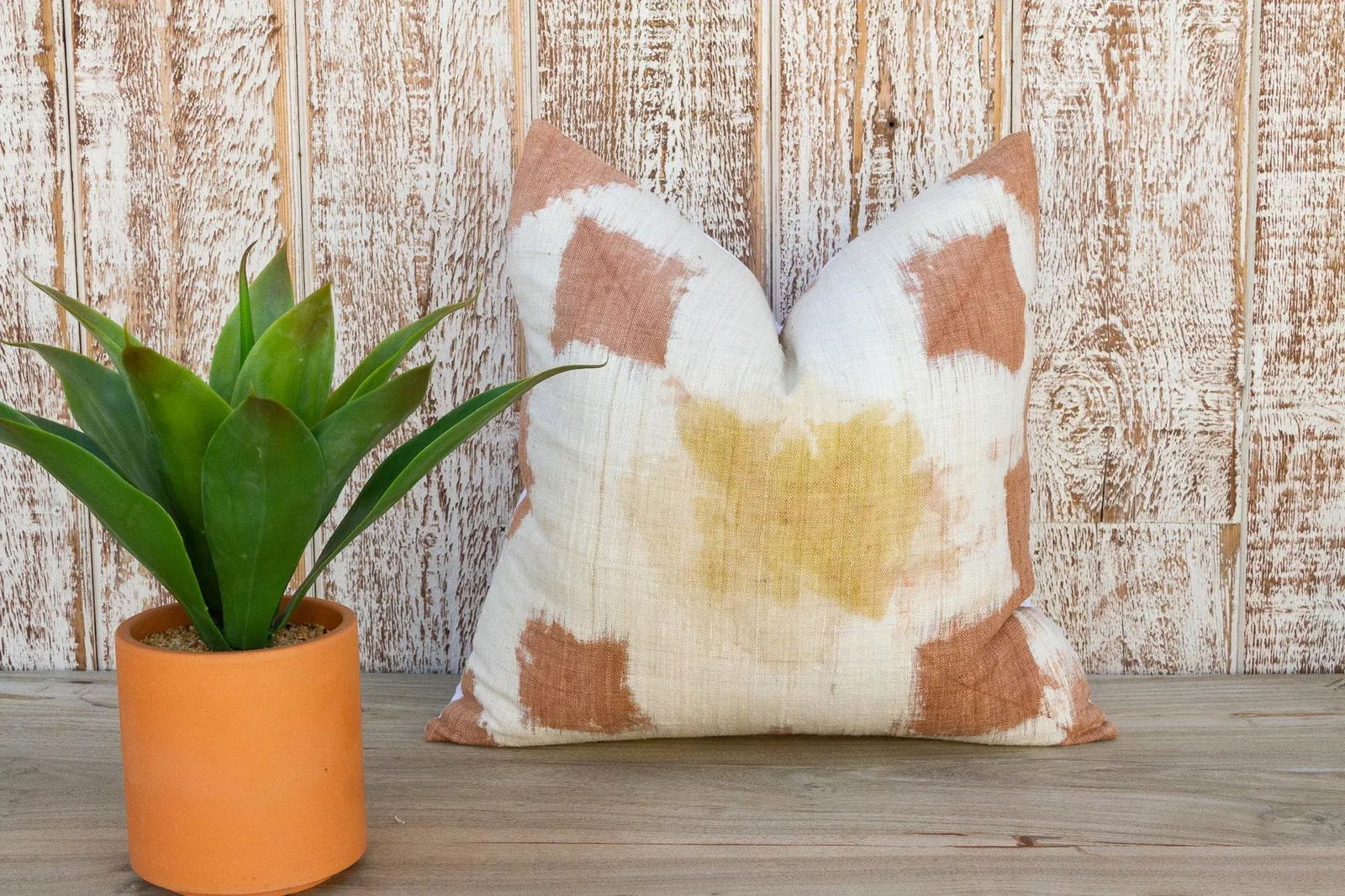 Vintage Vivi Organic Silk Ikat Pillow - 2