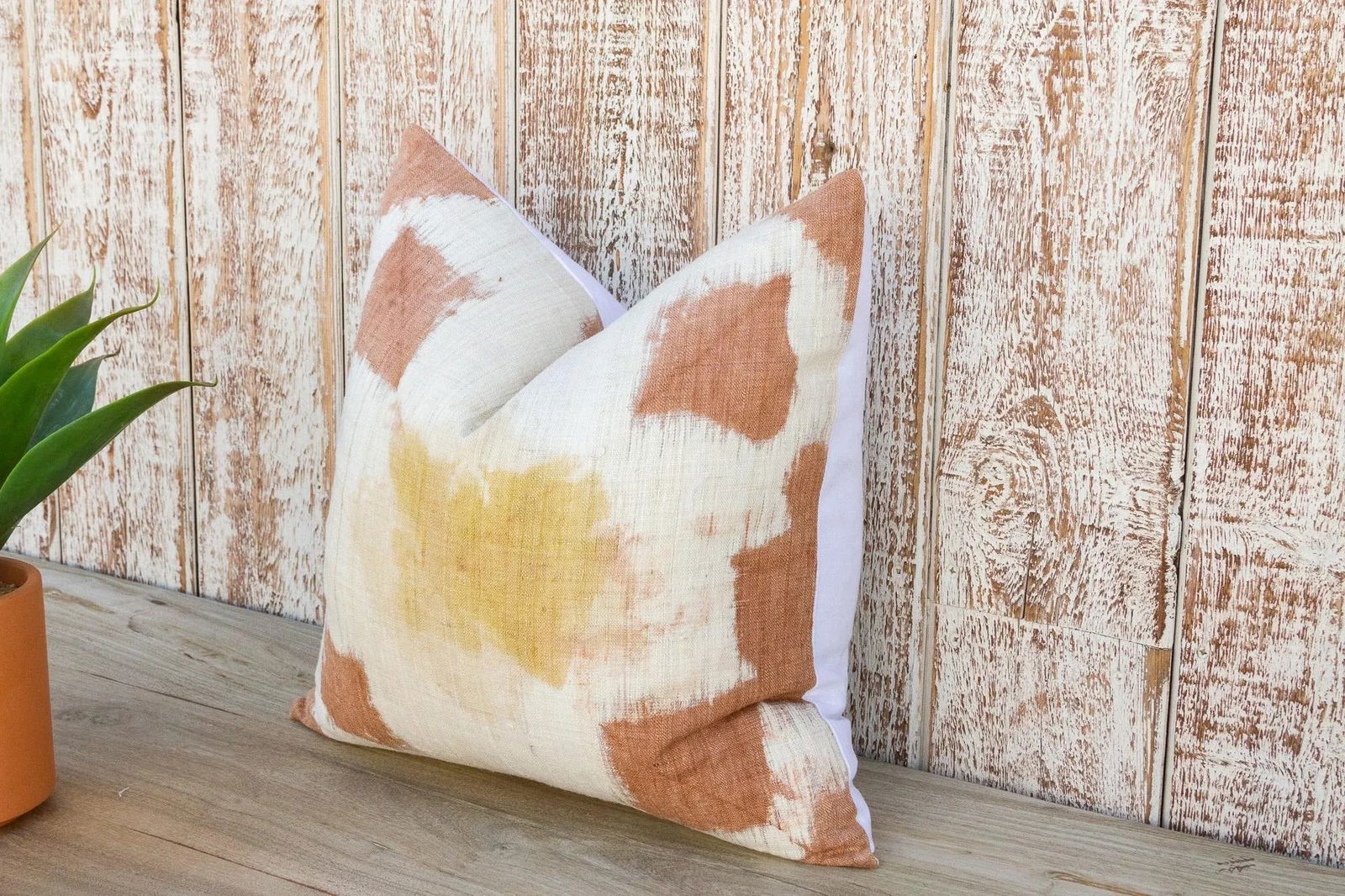 Vintage Vivi Organic Silk Ikat Pillow - 3