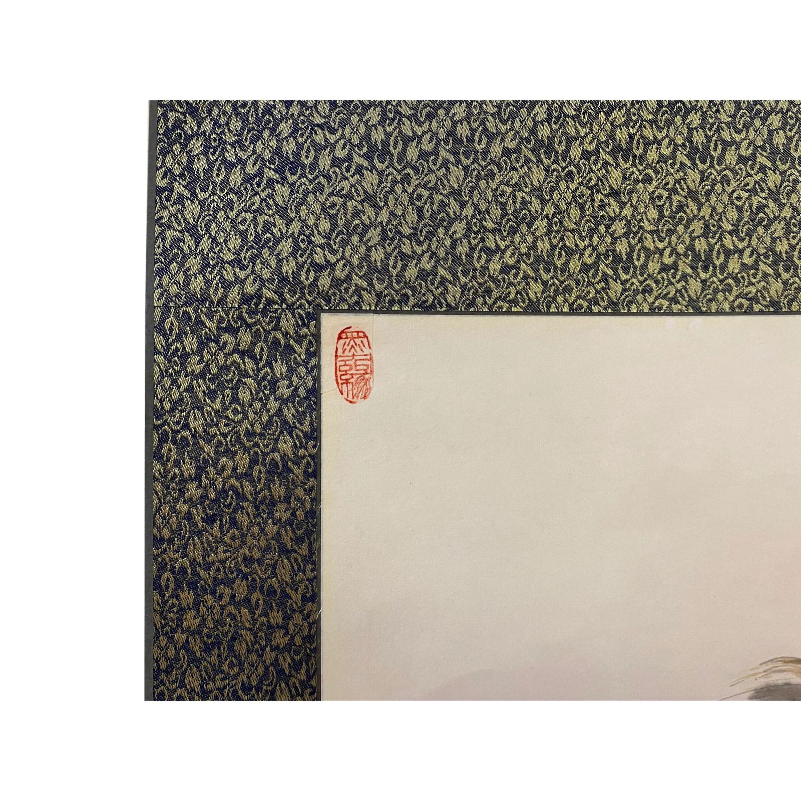 Chinese Black White Ink Lion Theme Scroll Painting Original Wall Art - 7