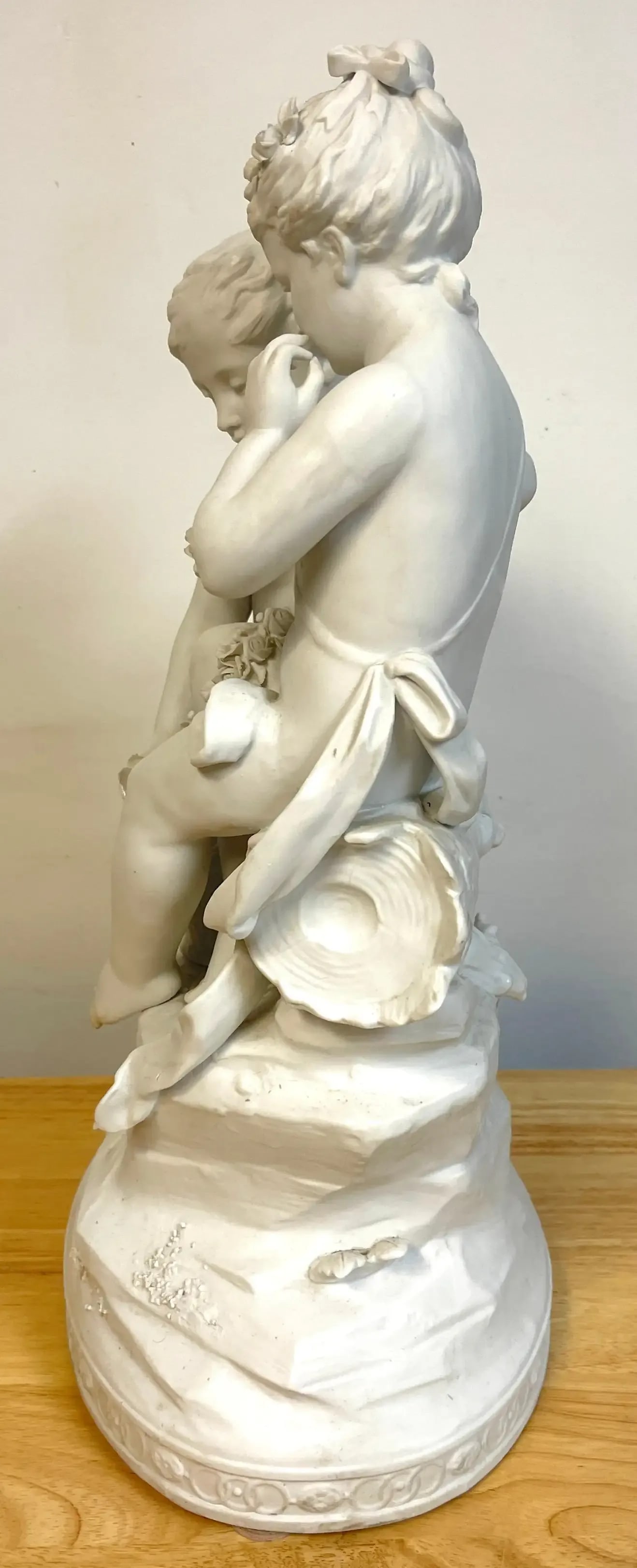 Mid 20th Century SâˆšÂ®vres Style Biscuit Grouping of Children With Flowers - 12