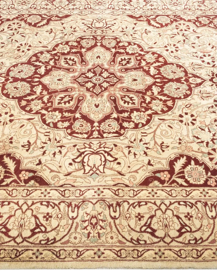Mogul, One-of-a-Kind Hand-Knotted Area Rug in Ivory, 4' 8" x 7' 2" - 4