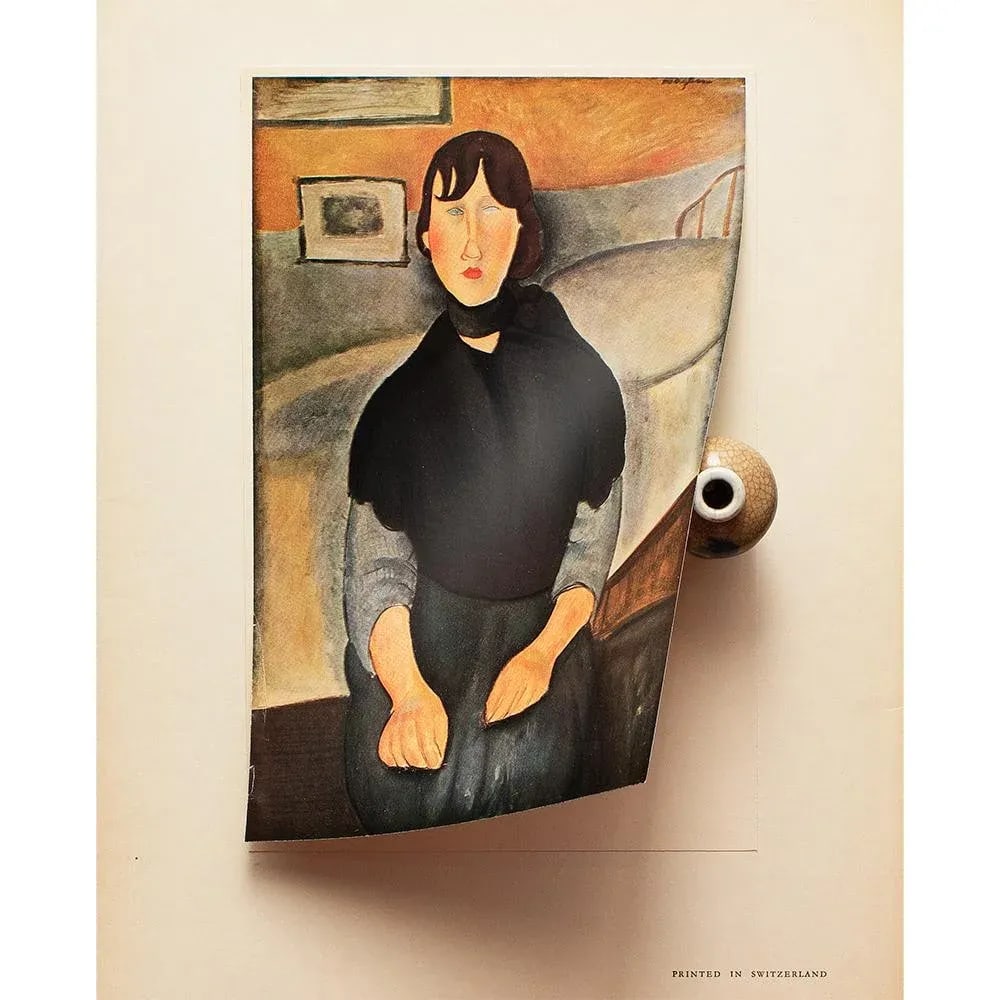 1940s "Le Fille Du Peuple" First Edition Swiss Offset Lithograph After Amedeo Modigliani - 4