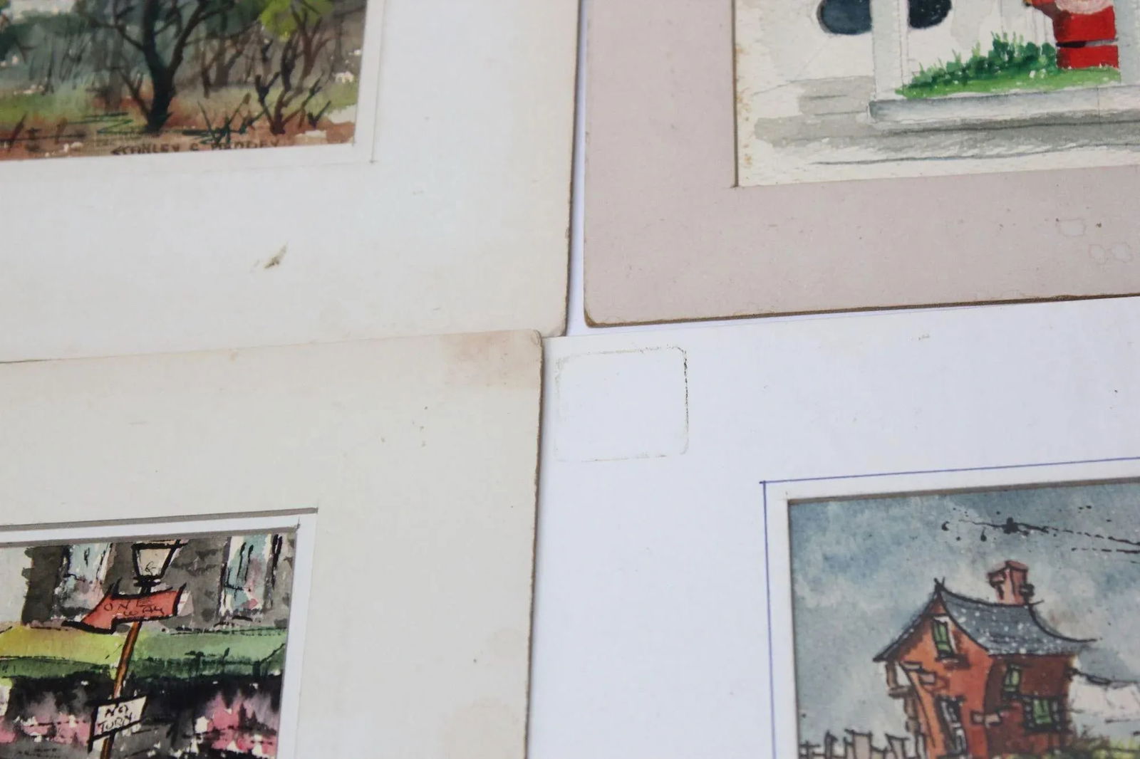 Grouping of Six Plein-Air Watercolors by Stanley C. Brodey - 11