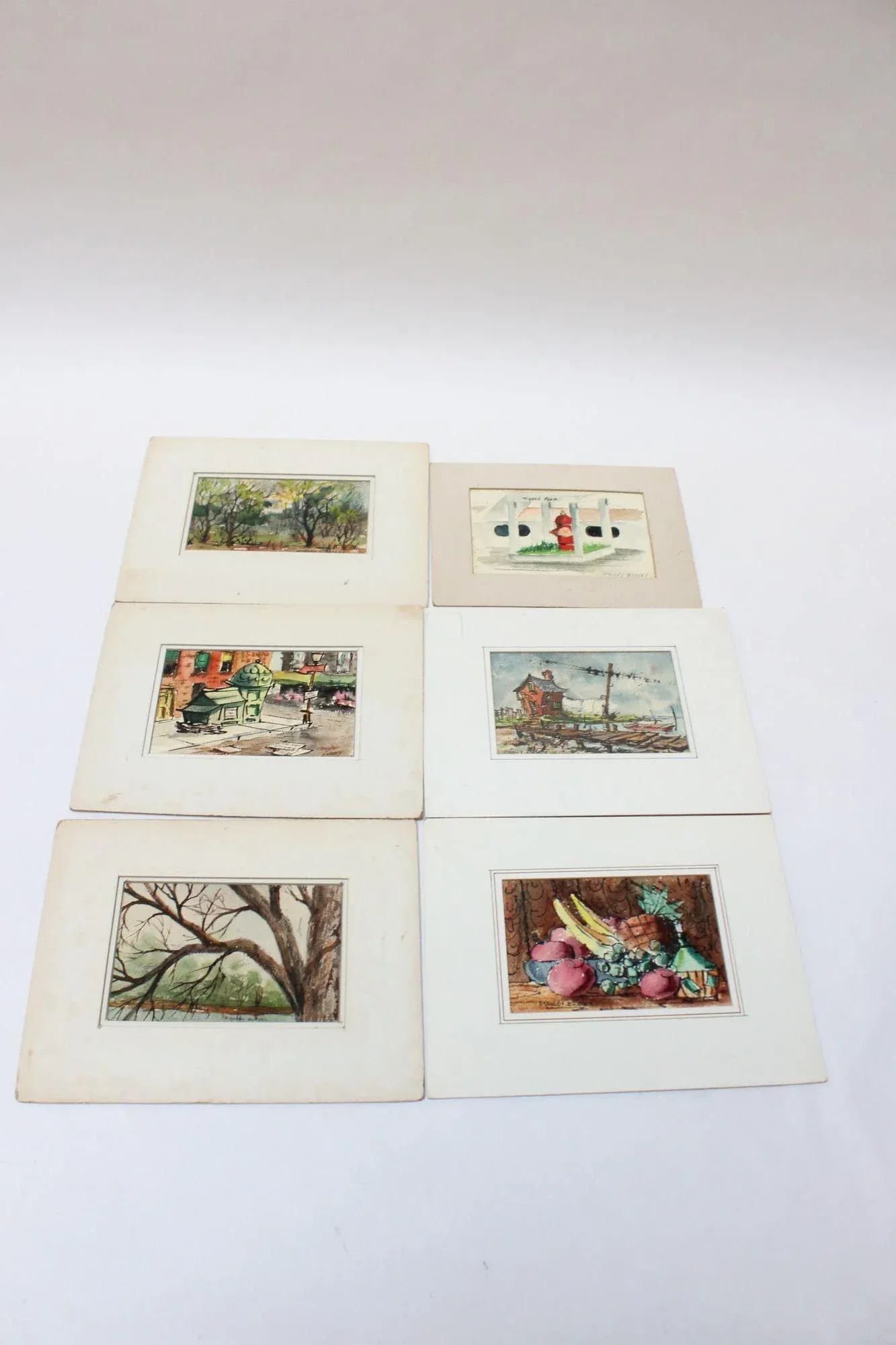 Grouping of Six Plein-Air Watercolors by Stanley C. Brodey - 13