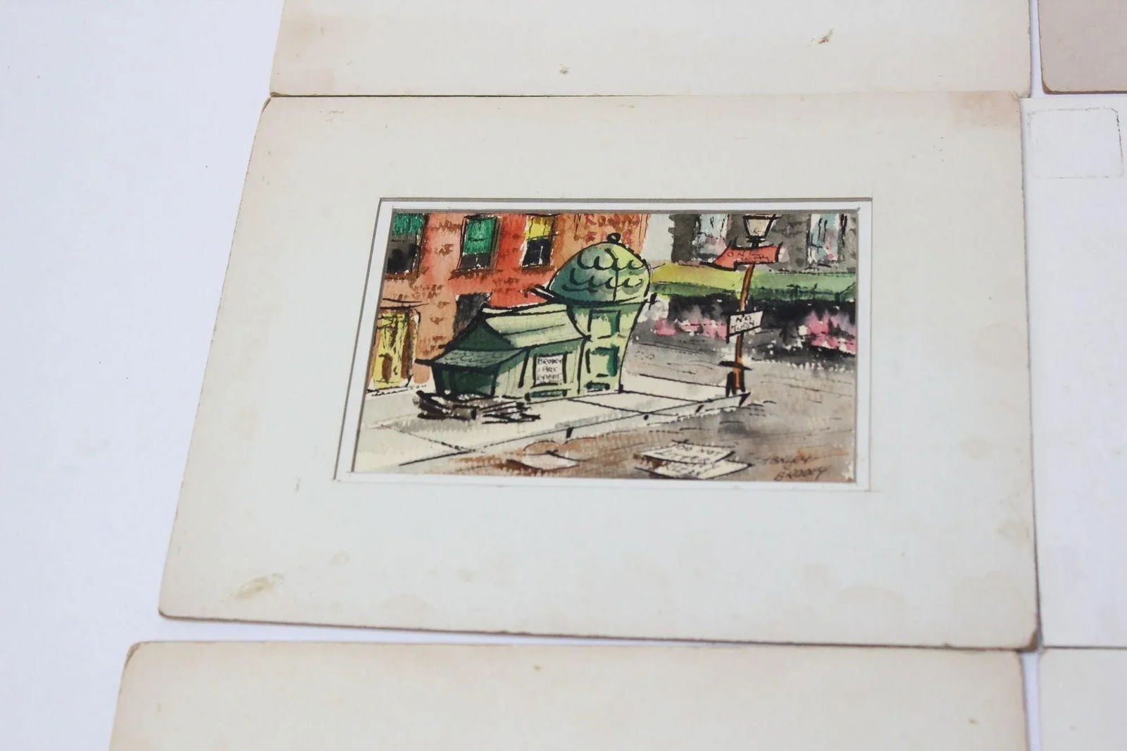 Grouping of Six Plein-Air Watercolors by Stanley C. Brodey - 2