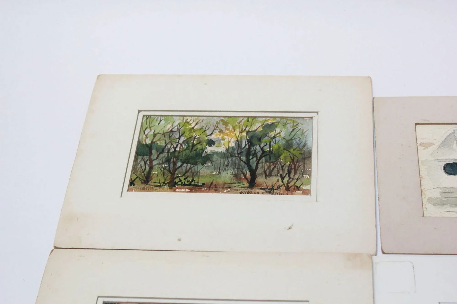 Grouping of Six Plein-Air Watercolors by Stanley C. Brodey - 5