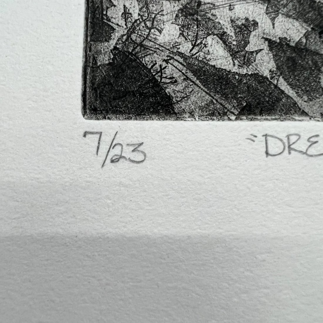 Dreams 7/23 Kimberleigh Noble 1998 Woodblock Etching Art - 7