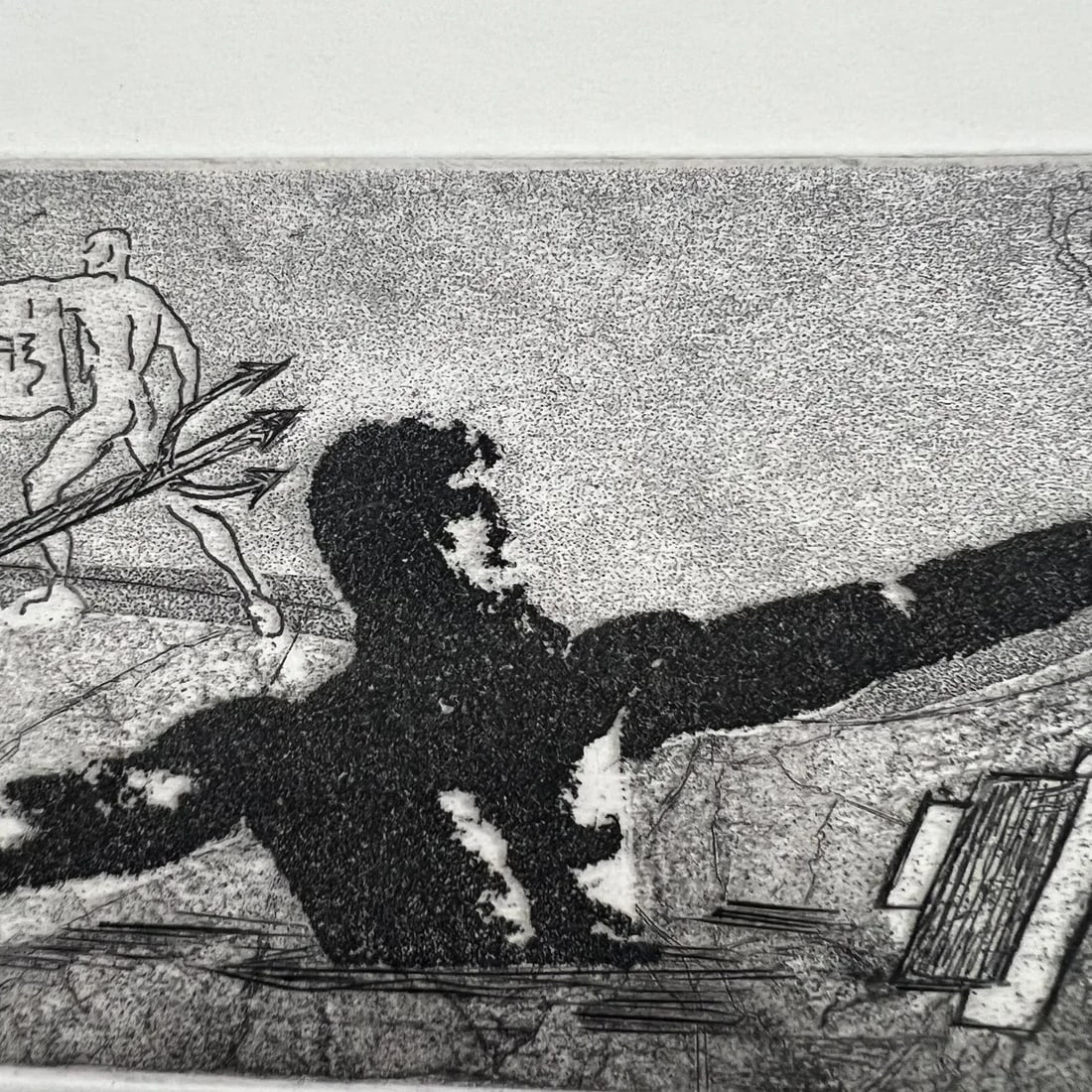 Aesthetic Battle 7/16 Signed P. Schaewe Print Artwork on Paper - 5