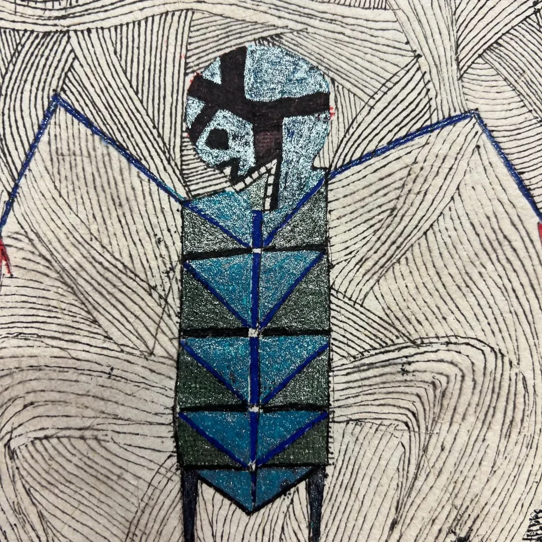 2011 Original Modern Art From Oaxaca Ink on Custom Paper - 11