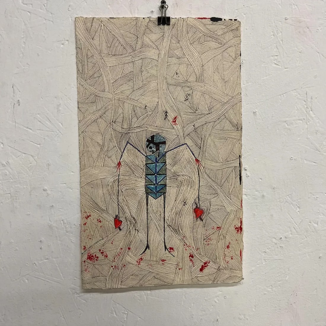 2011 Original Modern Art From Oaxaca Ink on Custom Paper - 13