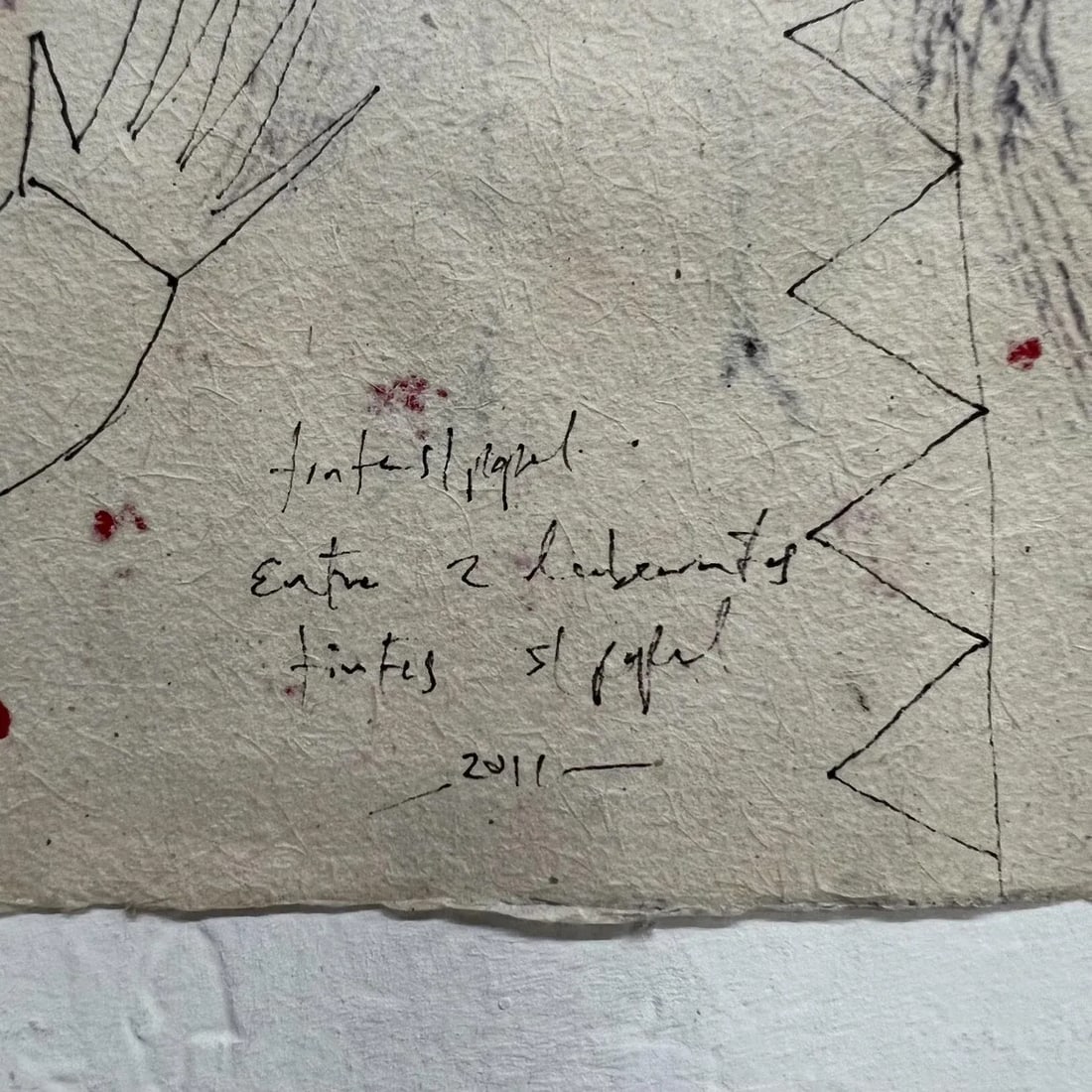 2011 Original Modern Art From Oaxaca Ink on Custom Paper - 2