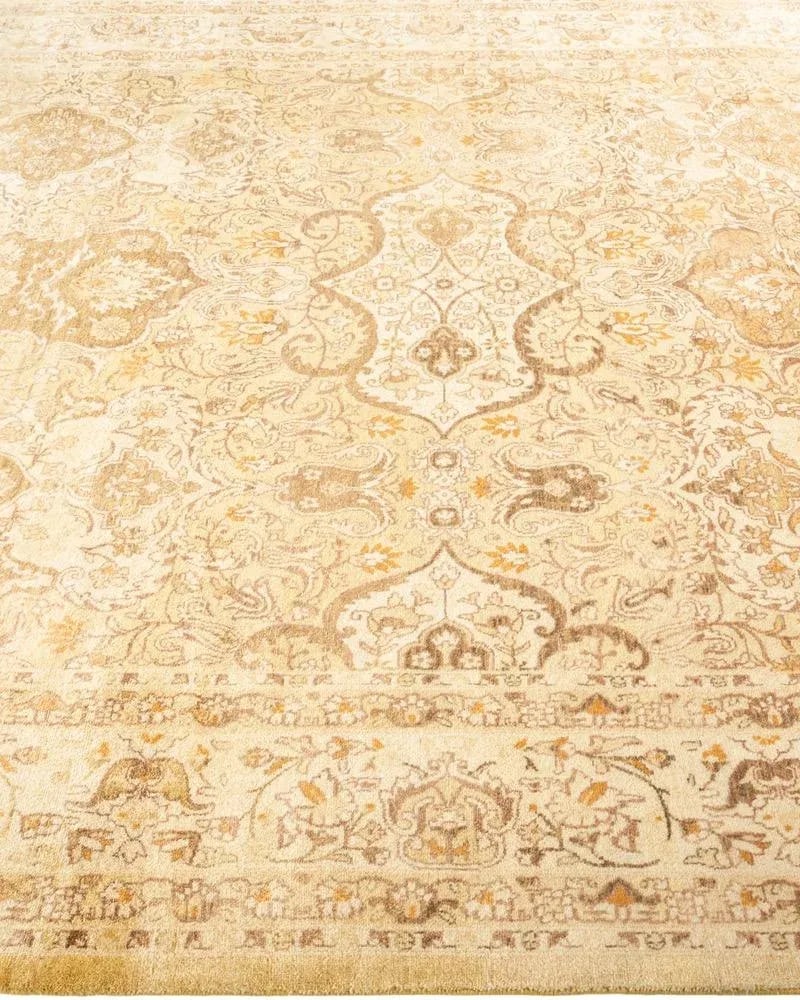 Mogul, One-of-a-Kind Hand-Knotted Area Rug in Green, 6' 1" x 9' 3" - 4