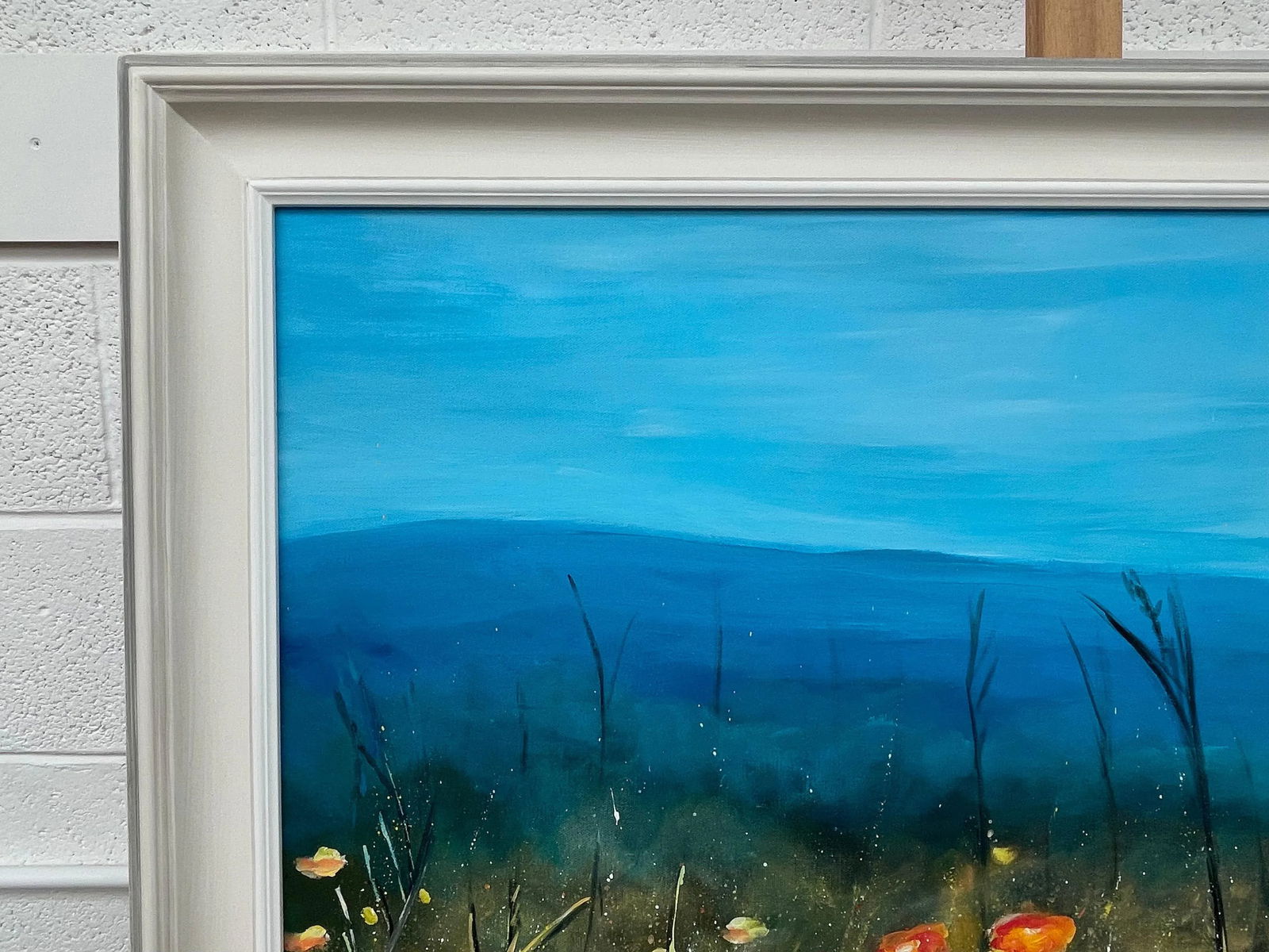 Wild Yellow Flowers in Meadow Moorland Landscape by Contemporary British Artist - 12