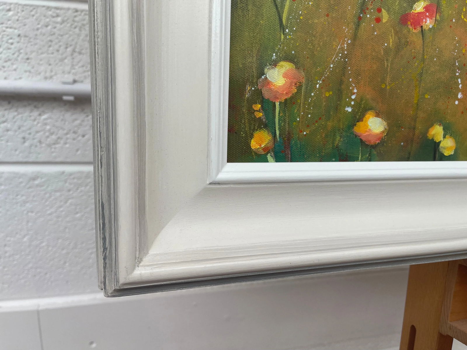 Wild Yellow Flowers in Meadow Moorland Landscape by Contemporary British Artist - 4