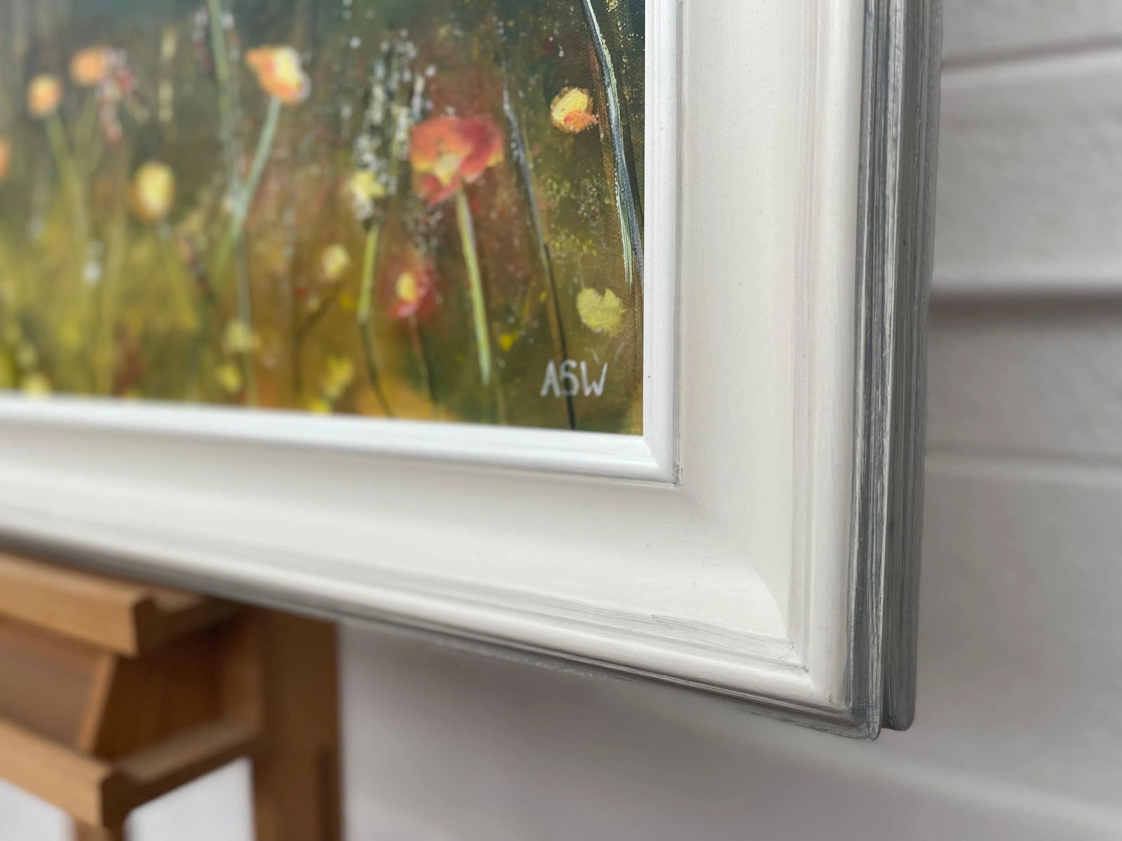 Wild Yellow Flowers in Meadow Moorland Landscape by Contemporary British Artist - 5