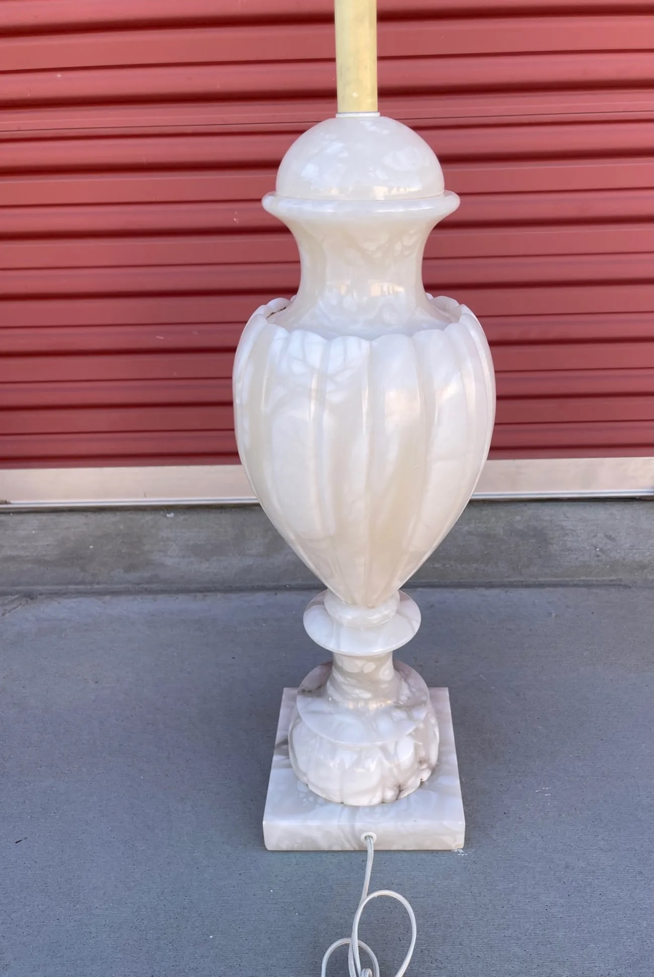 Vintage Large Alabaster Urn Table Lamp - 5