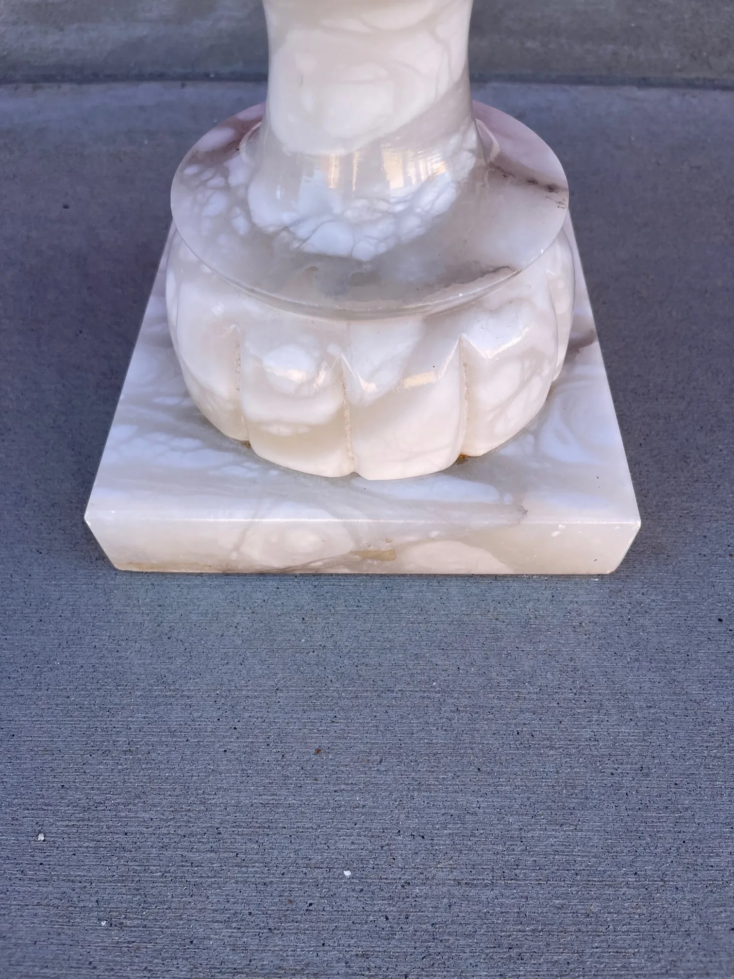 Vintage Large Alabaster Urn Table Lamp - 7