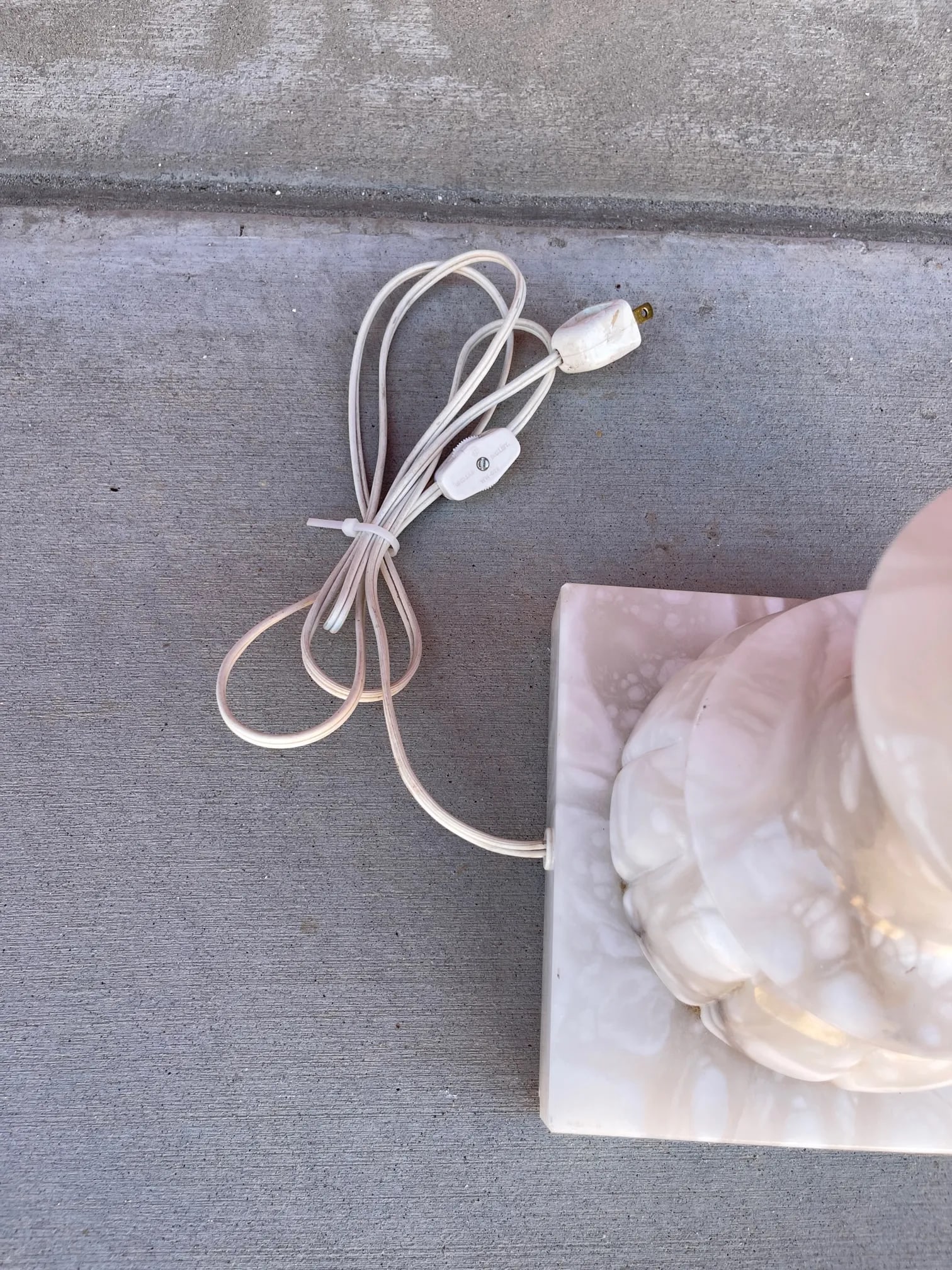 Vintage Large Alabaster Urn Table Lamp - 8