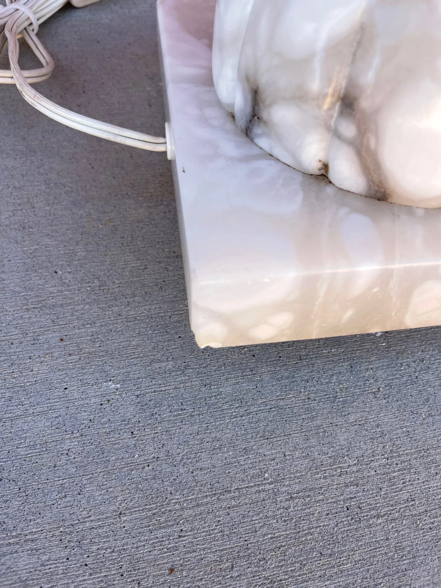 Vintage Large Alabaster Urn Table Lamp - 9