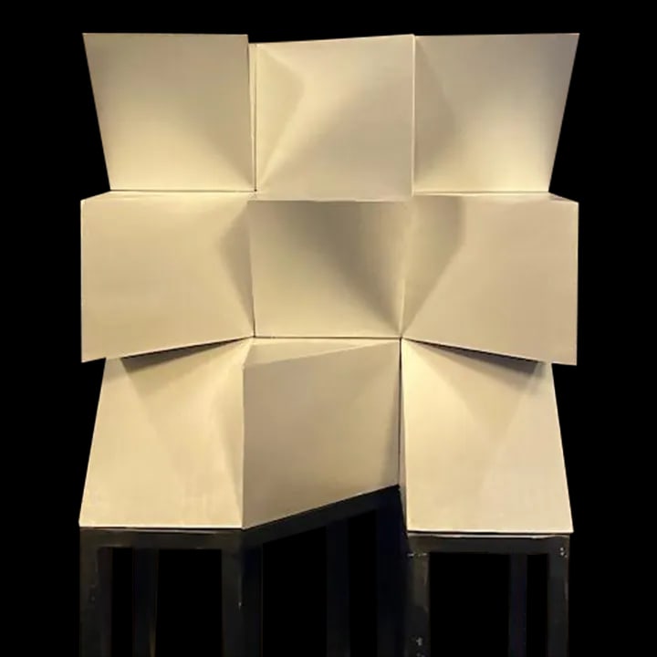 Josecho Lopez Llorens Geometric Cubic Sculpture - 2