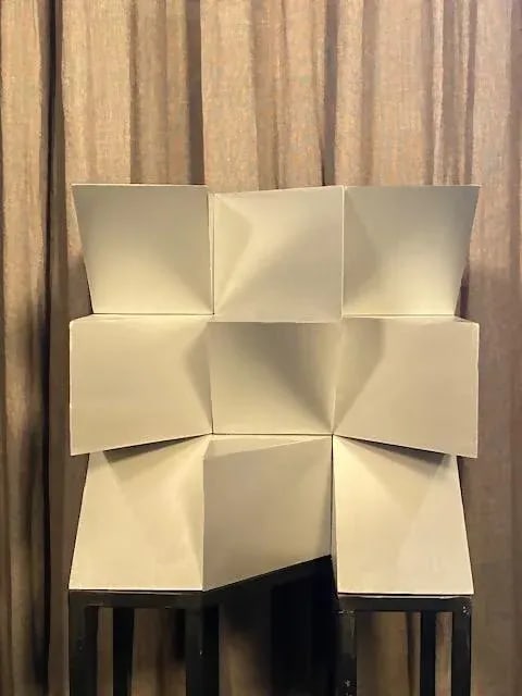 Josecho Lopez Llorens Geometric Cubic Sculpture - 8