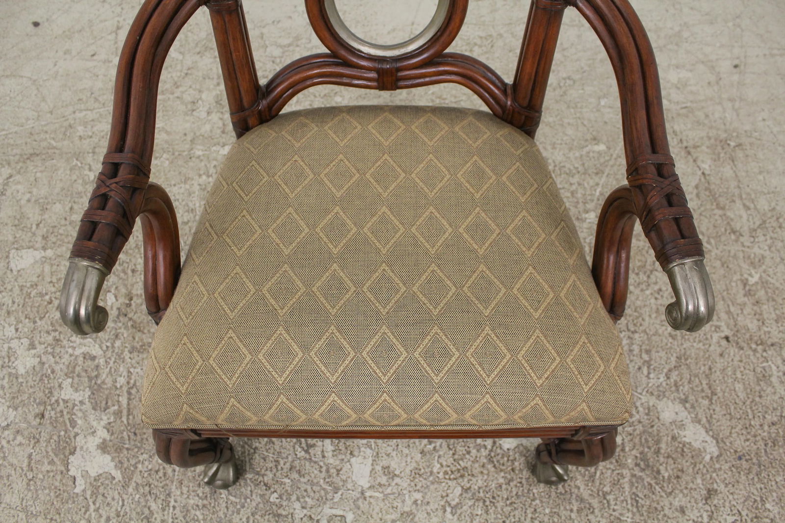 Century Pair Bamboo Island Design High Back Armchairs - 11