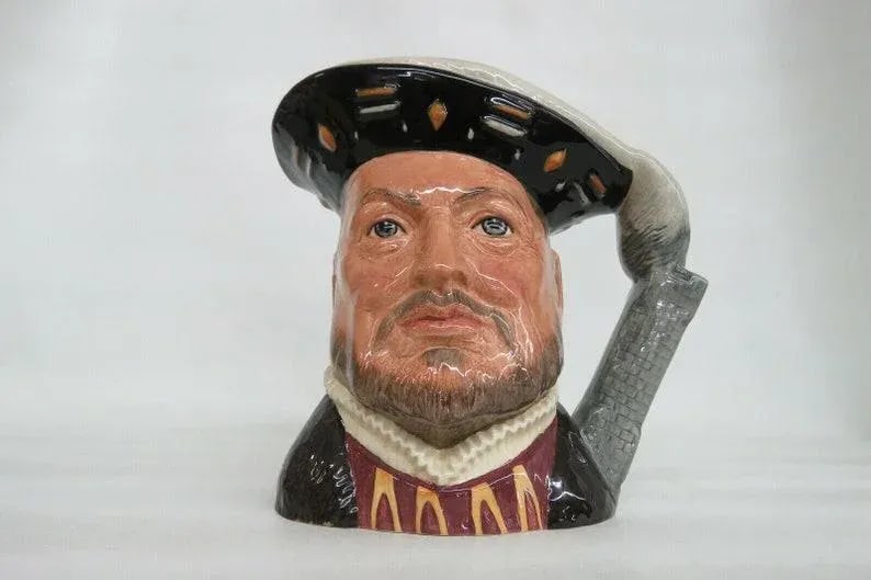 Royal Doulton Henry VIII D6642 English Porcelain Character Mug - 9