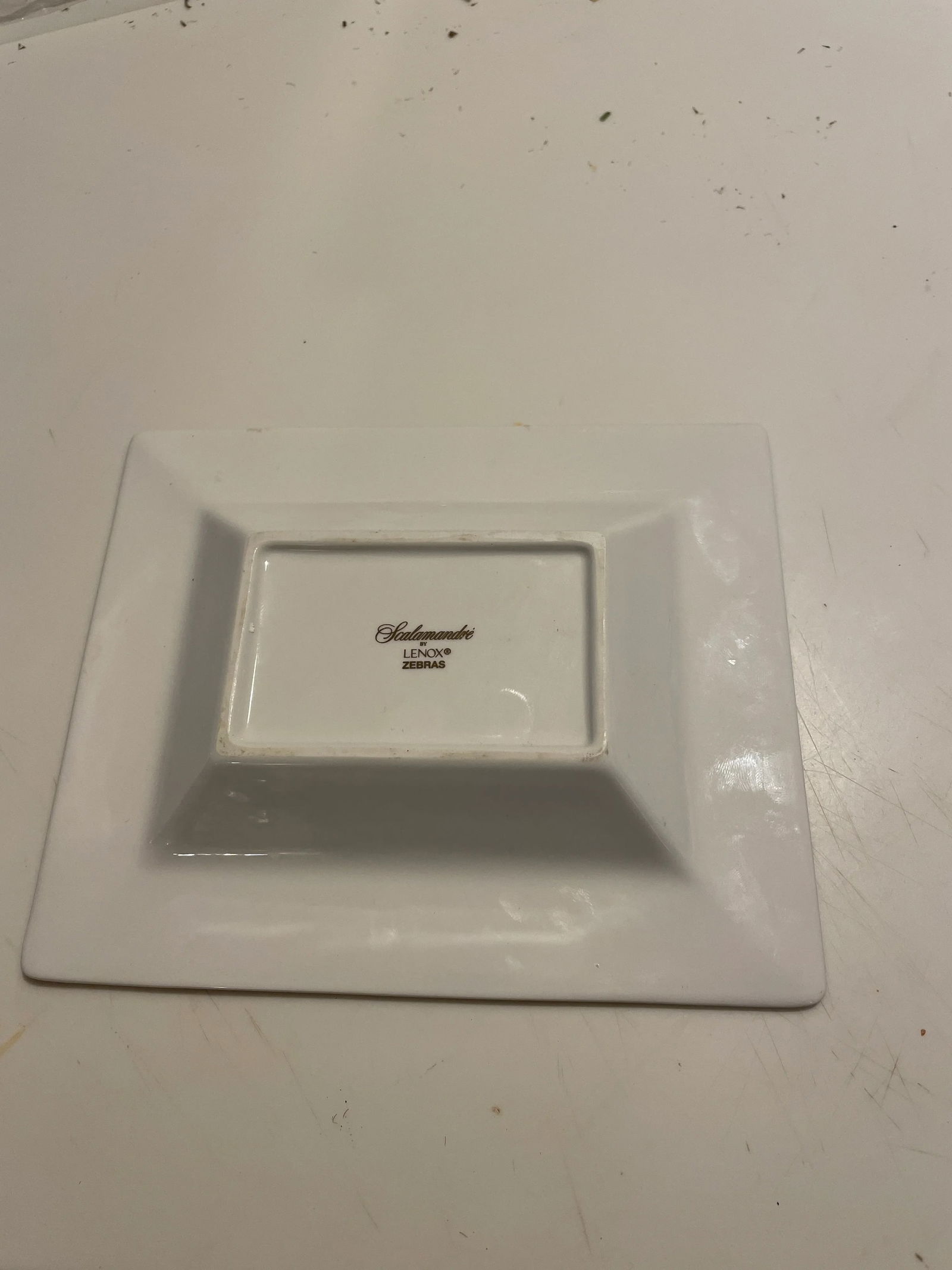 Scalamandre Zebras by Lenox Red Borders Dish - 3